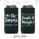 Jingle And Mingle - Slim 12oz Wedding Can Cooler #21S