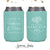 Cheers to The Mr and Mrs - Neoprene Wedding Can Cooler #174N