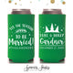 Slim 12oz Wedding Can Cooler #178S - 'Tis The Season To Be Married