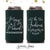 Slim 12oz Wedding Can Cooler #179S - Merry and Married
