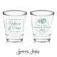 Cheers to The Mr and Mrs - Double-Sided Shot Glass #174C