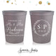 Cheers to The Mr and Mrs - Wedding Stadium Cups #142