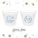 Cheers to The Mr and Mrs - 9oz Frosted Unbreakable Plastic Cup #142