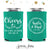 Rustic Cheers to the Mr and Mrs - Wedding Can Cooler #183R