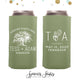 Slim 12oz Wedding Can Cooler #182S - Forever Starts Here