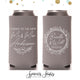 Slim 12oz Wedding Can Cooler #171S - Cheers to The New Mr and Mrs