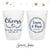 12oz or 16oz Frosted Unbreakable Plastic Cup #183 - Cheers to Mr & Mrs