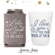 Can Cooler & Frosted Cup Package #181 - I Love You to the Moon and Back