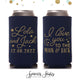 Slim 12oz Wedding Can Cooler #181S - I Love You to the Moon and Back