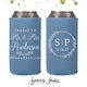 Slim 12oz Wedding Can Cooler #142S - Cheers to The Mr and Mrs