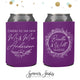 Cheers to The New Mr and Mrs - Wedding Can Cooler #171R