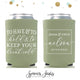 Wedding Can Cooler #169R - To Have and To Hold