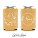 Custom Pet Illustration - Wedding Can Cooler #192R