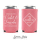 Wedding Can Cooler #194R - Cheers To
