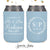 Neoprene Wedding Can Cooler #142N - Cheers to The Mr and Mrs