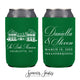 Neoprene Wedding Can Cooler #189N - Custom Venue Illustration