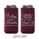 Slim 12oz Wedding Can Cooler #196S - Get Your Jingle On