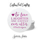 Foiled Wedding Coaster #42 - To Love and Laughter