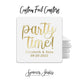 Foiled Wedding Coaster #56 - Party Time