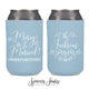 Neoprene Wedding Can Cooler #179N - Merry and Married