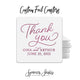 Foiled Wedding Coaster #64 - Thank You