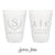 Wreath Monogram - 8oz or 10oz Frosted Unbreakable Plastic Cup #202