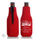 Custom Venue Illustration - Collapsible Foam Zippered Bottle Cooler #191Z