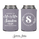 Cheers to The Mr and Mrs - Wedding Can Cooler #193R