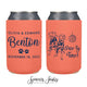 Neoprene Wedding Can Cooler #201N - Custom Pet Illustration