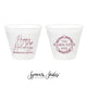 Happy Holidays - 9oz Frosted Unbreakable Plastic Cup #199