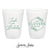 Floral Monogram - 12oz or 16oz Frosted Unbreakable Plastic Cup #207