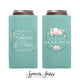 Full Color Slim Can Cooler #8FS - Wedding Can Coolers