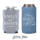 Regular & Slim Can Cooler Wedding Package #214RS -  Custom Pet Illustration