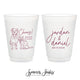 12oz or 16oz Frosted Unbreakable Plastic Cup #213 - Custom Pet Illustration