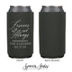 Neoprene Slim Wedding Can Cooler #206NS - Forever And Always