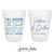 The Groom The Bride - Can Cooler & Frosted Cup Package #160 - Custom - Wedding Favor Package, Wedding Favors, Wedding Cups, Party Cups