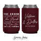 Neoprene Wedding Can Cooler #160 - Can't Stop This Party
