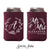 Mr and Mrs Floral Monogram - Wedding Can Cooler #83R