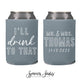 Wedding Can Cooler #129R - Cheers and Good Wishes