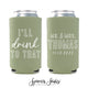Cheers and Good Wishes - Slim 12oz Wedding Can Cooler #129S