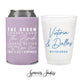 The Groom The Bride - Can Cooler & Frosted Cup Package #160