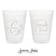 Cheers to Mr & Mrs - 12oz or 16oz Frosted Unbreakable Plastic Cup #128