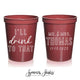 Cheers and Good Wishes - Wedding Stadium Cups #129