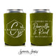 Wedding Can Cooler #128R - Cheers to Mr & Mrs
