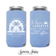 Good Times and Tan Lines - Slim 12oz Wedding Can Cooler #80S