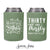 Thirty and Thirsty - Birthday Can Cooler #15R - Custom - Birthday Favors, Beverage Insulators, Beer Huggers, Party Favors, Birthday Party