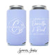 Cheers to Mr & Mrs - Tall Boy 16oz Wedding Can Cooler #128