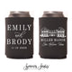 Wedding Can Cooler #227R - Custom Venue Illustration