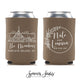 Wedding Can Cooler #233R - Custom Venue Illustration