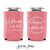 Drinks On Me - Wedding Can Cooler #238R - Custom Pet Illustration - Wedding Favor, Beverage Holder, Wedding Favor, Can Holder, Can Insulator